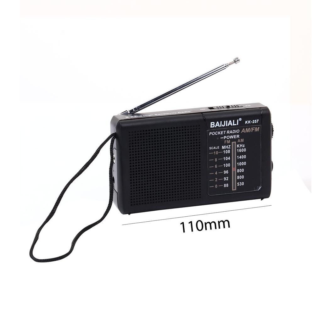 FM AM Mini Radio Telescopic Antenna Dual Band Pocket Radio Player Battery Powered Emergency Hurricane Running Music Player Radio
