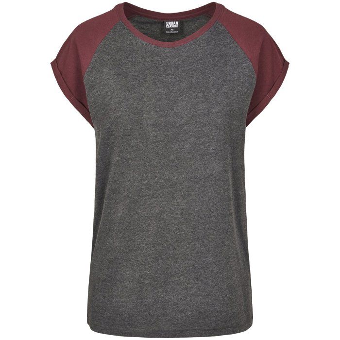Urban Classics Ladies - RAGLAN Contrast Top Long Shirt
