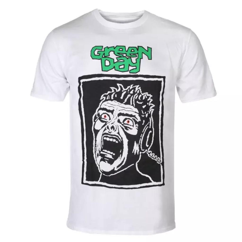 Green Day Photo Block Printed TShirt PopPunk Band Style Daily TShirt Suitable For Both Unisex And Unisex