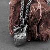 Minimalist Heart Necklace Stainless Steel Jewelry Punk Hip Hop Vintage Charm Pendant for Men Women Fashion