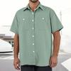 Men's Loose Casual Multi-pocket Workwear Shirt