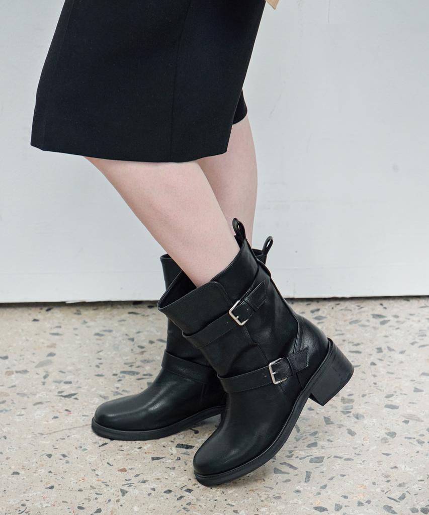 Avispa Camden Two-Belt Mid-Calf Boots_B315_2Colors_5Cm