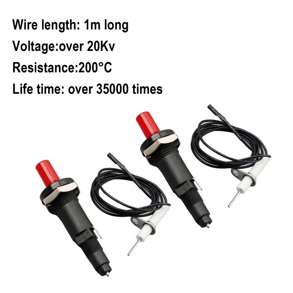 Piezozünder Piezozündung mit Kabel Gas Kamin Grill BBQ Neu