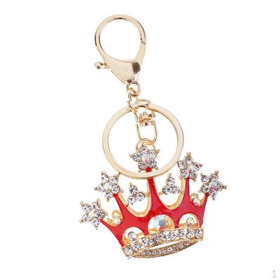 Lovely Keychains Keyring for Car Women Bag Key Chain Ring Red