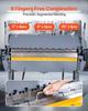 Box and Pan Brake, 1220 mm/48 inch Sheet Metal Bending Brake, 12-Gauge Mild Steel Capacity, 0-135 Degree Adjustable, Metal Bender Machine with 8