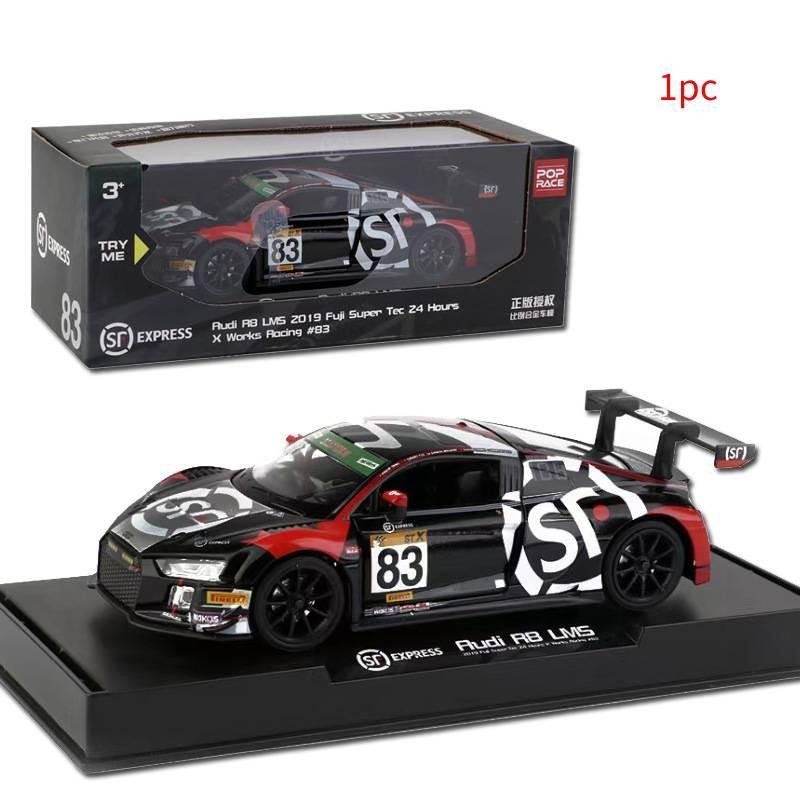 Alloy Simulation Sf Dragon Pattern Graffiti Racing Car Model Toy Gift For