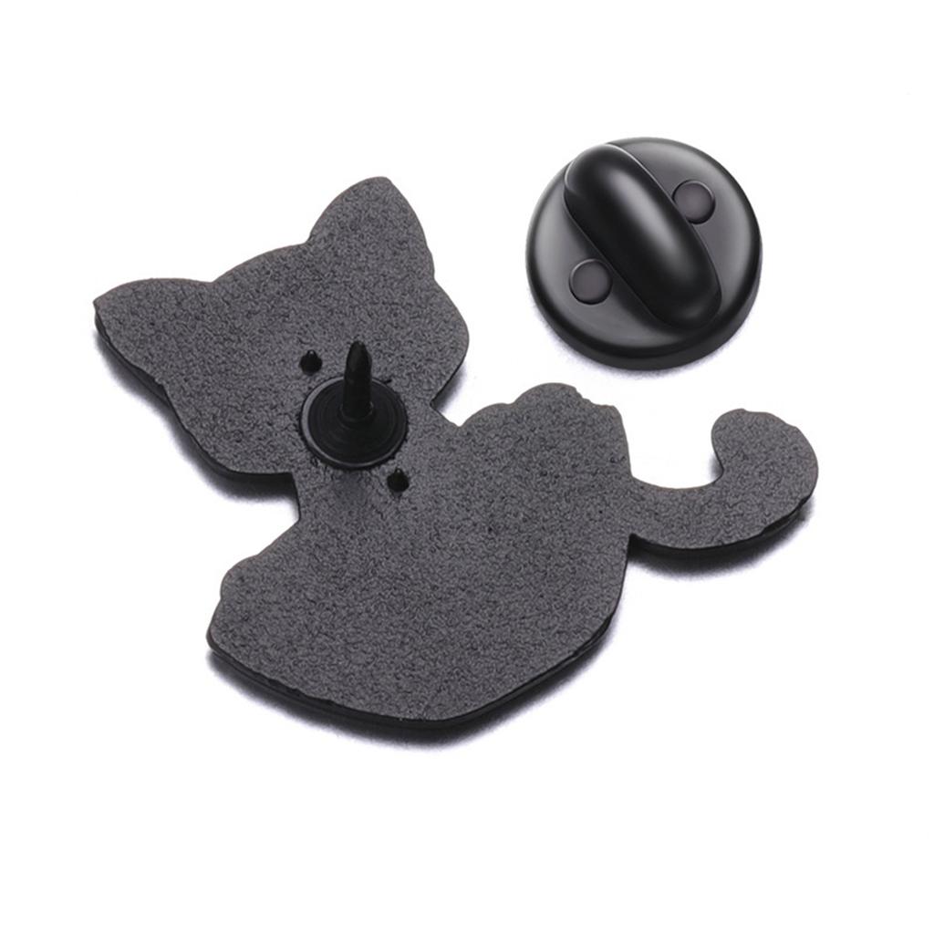 Fashionable Lovely Cats Enamel Brooches Cartoon Animal Pins Portable for Adding Elegant to Any Outfits