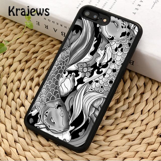 Japanische Koi-Fisch-Kunst Für iPhone 17 Air 16 Handyhülle Abdeckung 15 14 plus 12 13 pro max coque Schale Fundas
