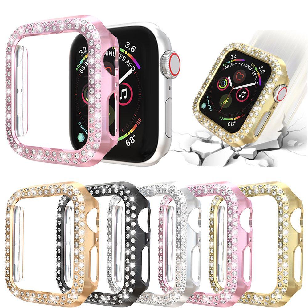 

PC Full Around Bling Горный хрусталь Протектор Бампер Кристалл Бриллианты Крышка Часы Защитный чехол