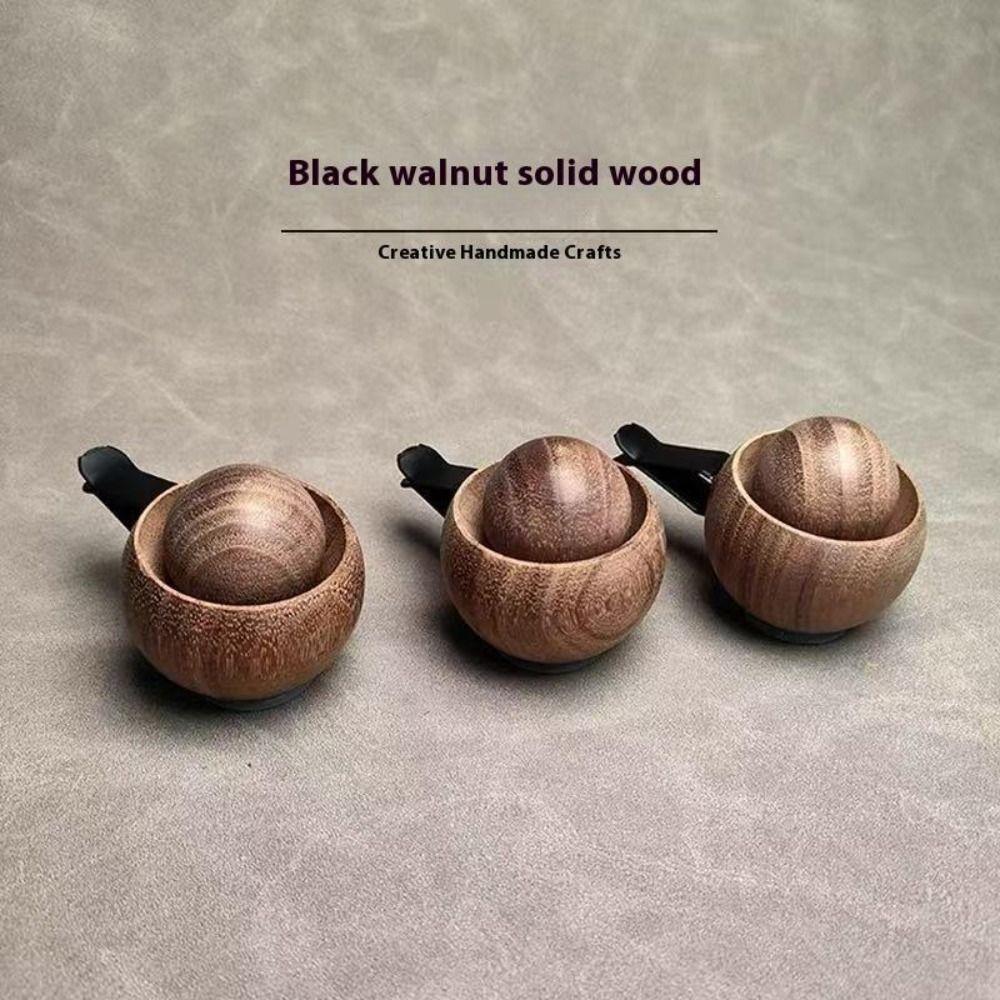 Spherical Car Essential Oil Diffuser Natural Fragrance Clip-on Wooden Aroma Diffuser Long-lasting Floral Slowly Volatile