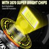 HB3 HB4 CSP Laser Lens LED Fog Light Bulbs Turbo Fog Lamp 3000K yellow Car 12V T3,2pcs.