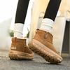 Tire sole snow boots women's winter new thick-soled retro short boots over fur versatile casual shoes tide