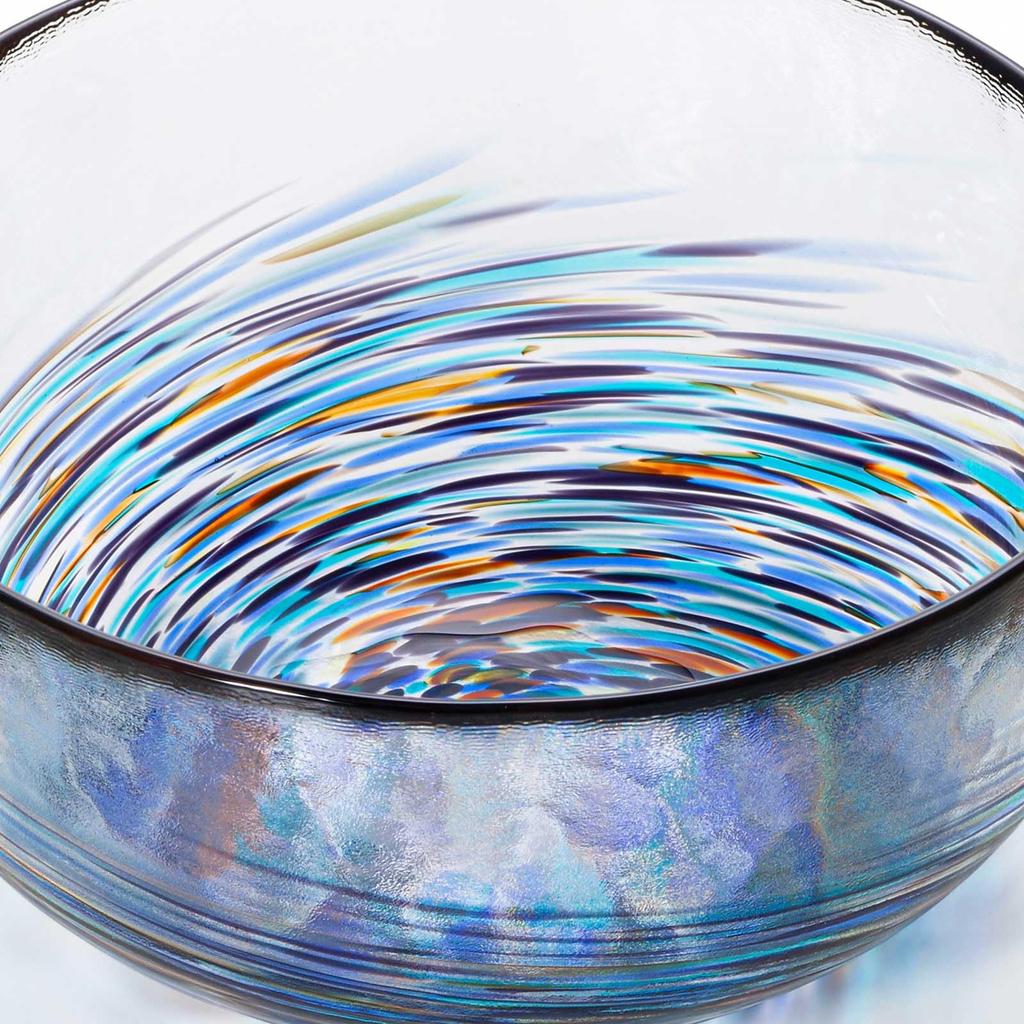 Aderia Glass Six Gift Made In Glass Nature Traditional Japanese Nordic Style (ADERIA) [Tsugaru Bowl, Colors, Night, Boxed, Japan, F75717] Bowl,