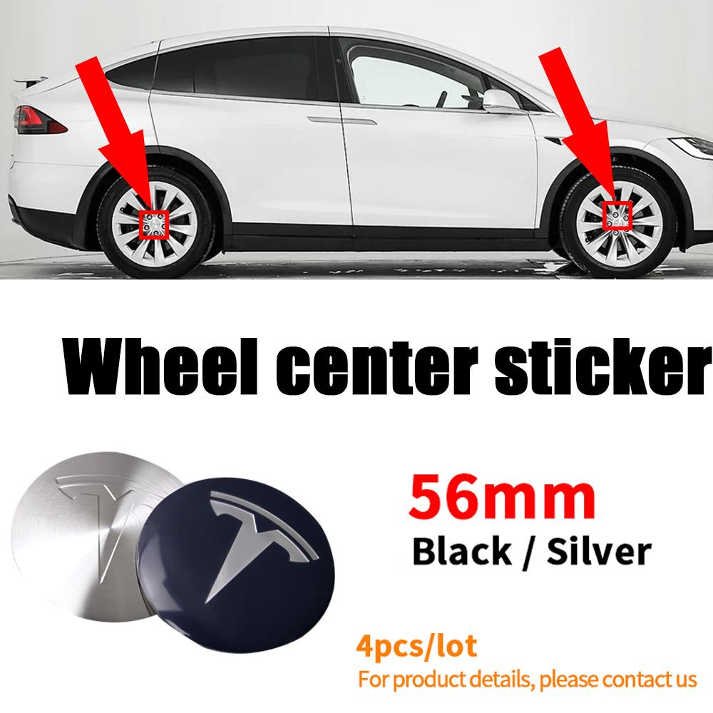 pwmnb5 56mm Car Wheel Center Tire Dust Cover Sticker for Tesla Model 3 Model S Model X Model Y Roadster Invader Coil Mod WYE SpaceX