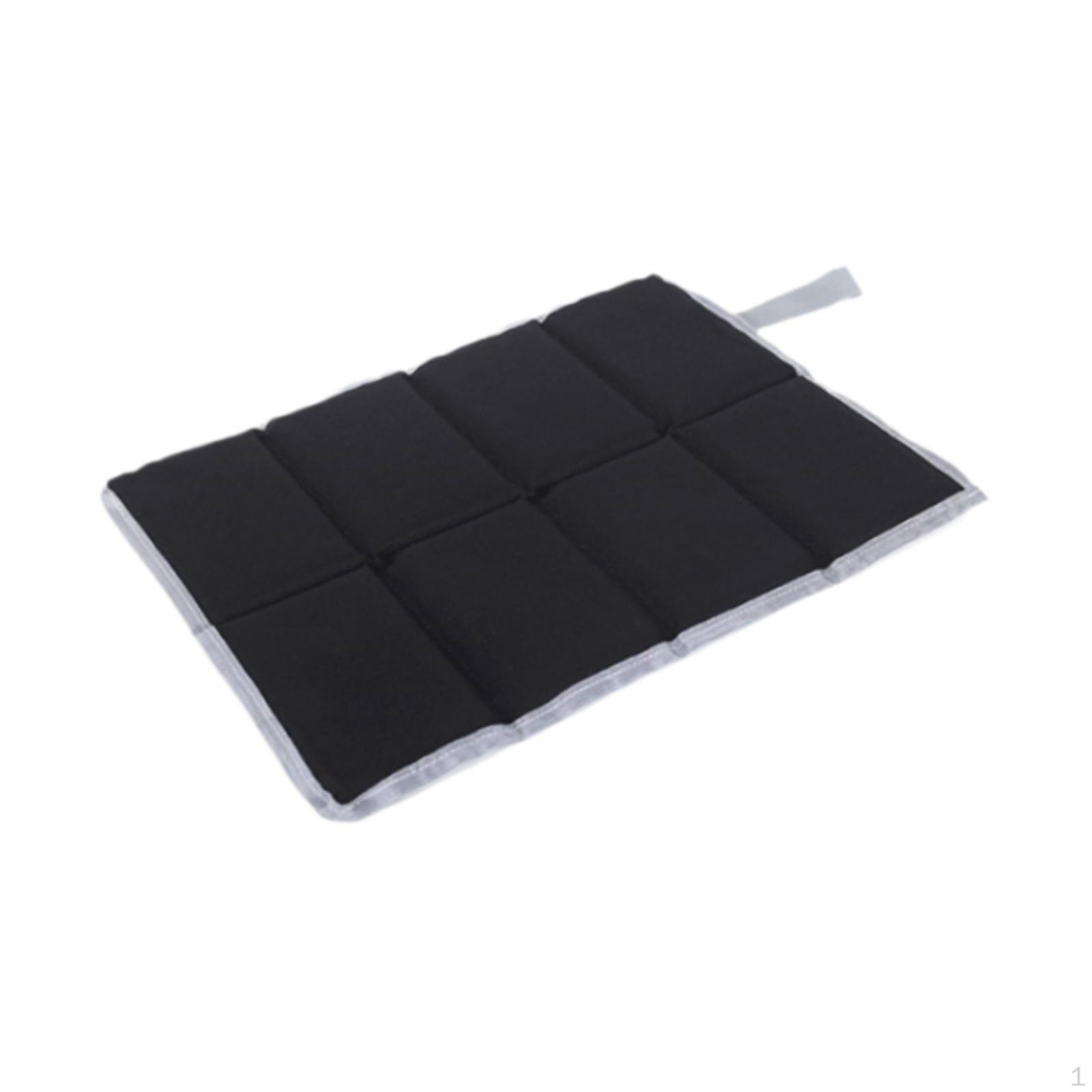 

Подушка для кемпінгу Складаний килимок Зручний легкий водонепроникний килимок для сидіння Оксфордська тканина для активного відпочинку чорний