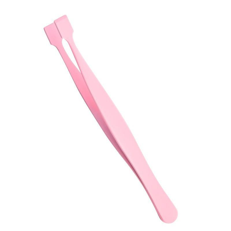 Beginner-Friendly Non-Stick Eyelash Tweezers - Glue-Free Professional Extension Tool with Golden Feather Design