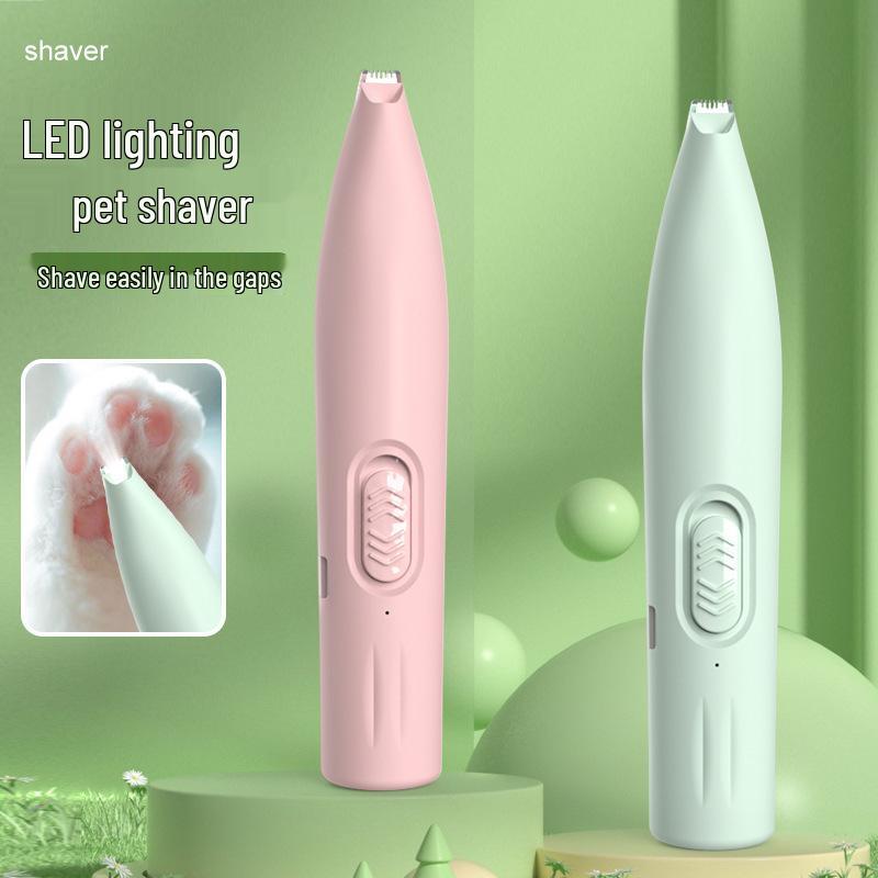 Electric Pet Grooming Clippers for Cats & Dogs with Light, Ideal for Hair and Foot Trimming