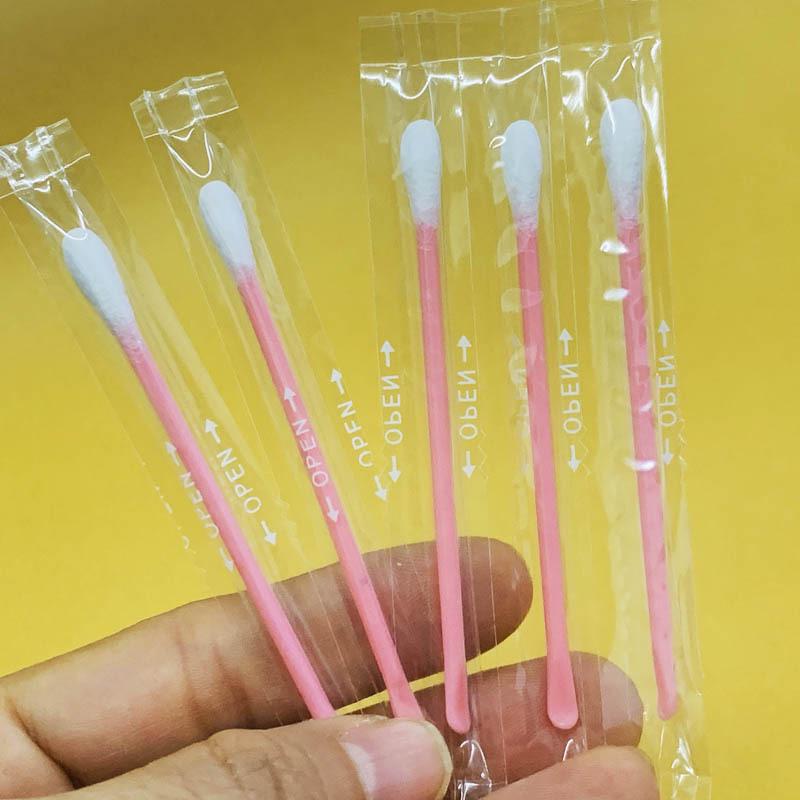 Two-in-One Ear Cleaning & Makeup Cotton Swabs with Independent Ear Spoon