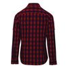 Premier Womens/Ladies Mulligan Checked Cotton Long-Sleeved Shirt