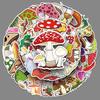 50-Piece Set: Unique Mushroom Graffiti Cartoon Plant Stickers for DIY Skateboards and Luggage