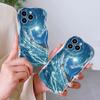 Lindo patrón de dibujos animados textura crema carcasa borde ondulado cubierta de silicona suave funda de teléfono para Xiaomi Redmi