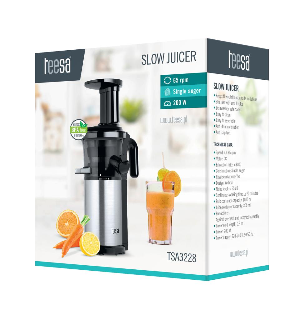 Extracteur de jus lent Teesa 200W