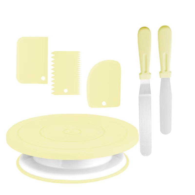 255-Piece Cookie and Cake Piping Set: Turntable, Baking Tools, Bags, and Scraper