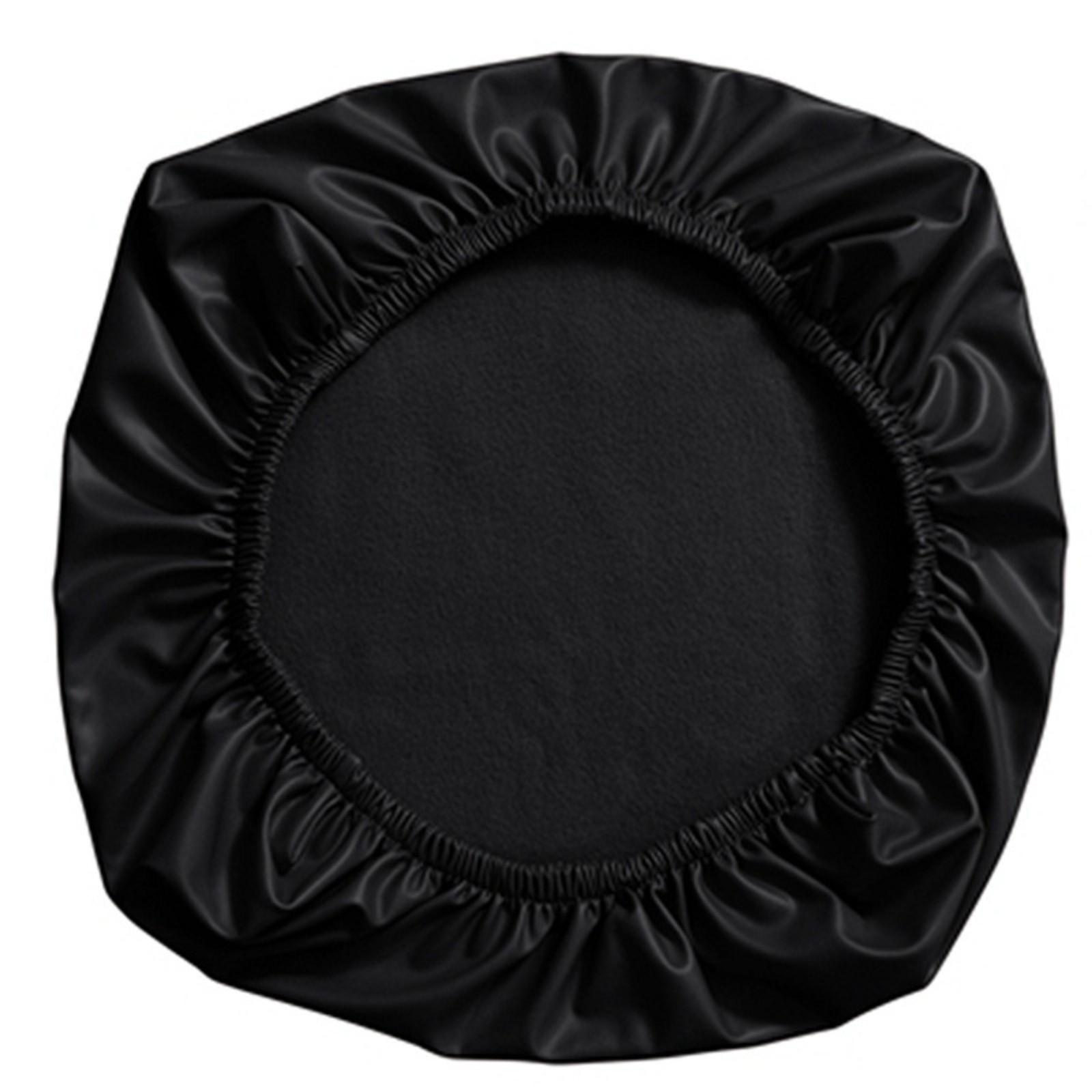 

1 шт. Чехол для сиденья стула из искусственной кожи, водонепроницаемый эластичный чехол для подушки сиденья, однотонный защитный чехол для подушки сиденья чёрный