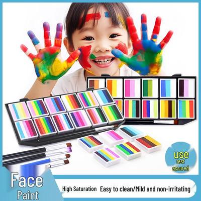 Trucco Viso per Bambini per Palcoscenico, Spettacoli di Strada e Halloween - Ricarica Strisce Arcobaleno
