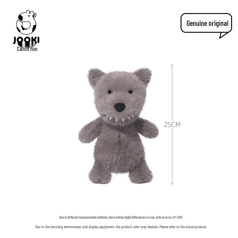 Tiny Wolf Plush Toy - Cute Stuffed Animal Pillow for Girls, Sleep Companion, Birthday Gift