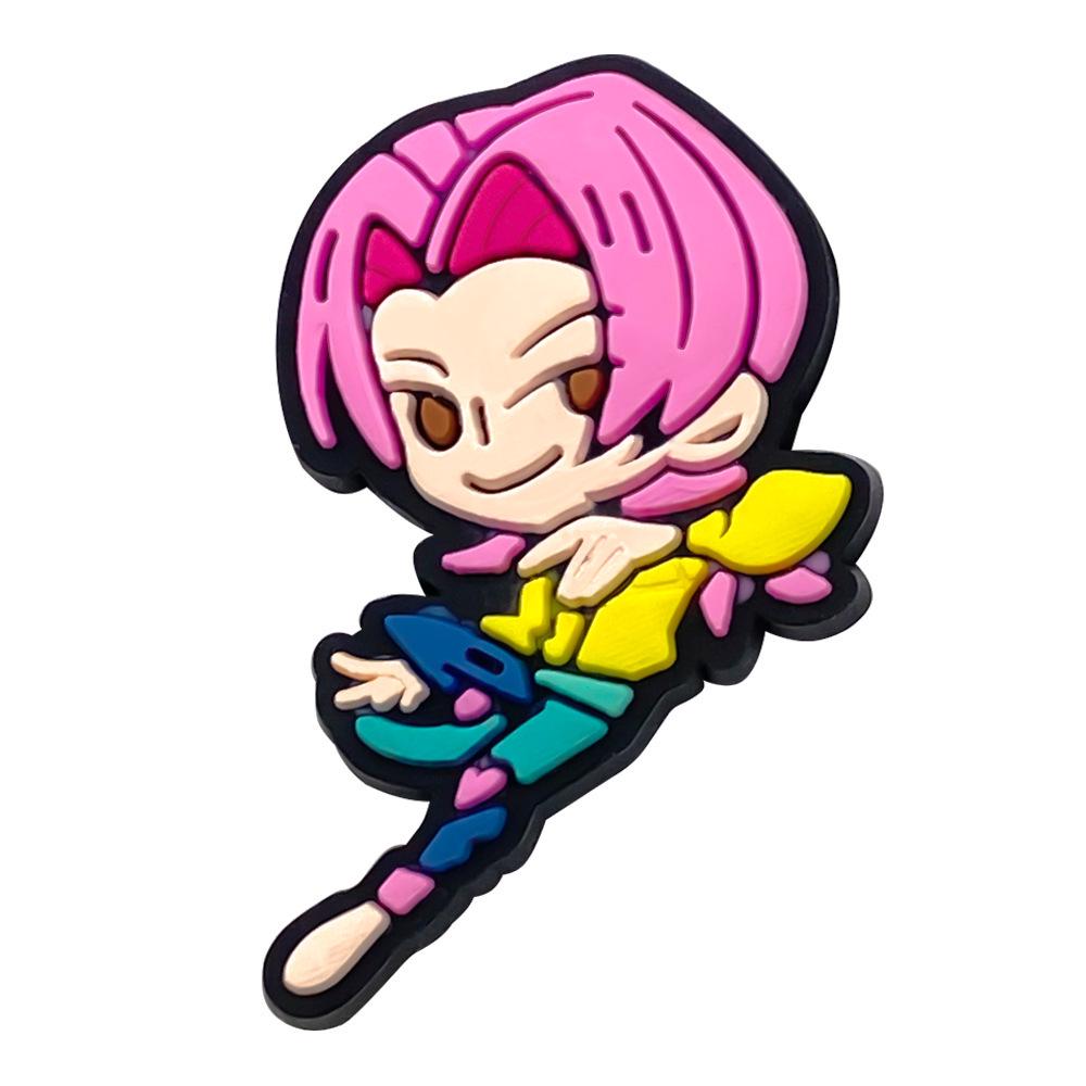 Demon Hunter Girl Student Pen Clip Ornaments – Soft PVC Detachable Accessories
