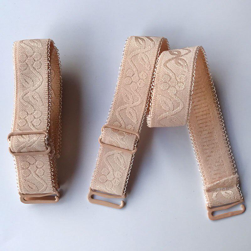 1Pair Women Underwear Shoulder Straps Floral Print Elastic Brassiere Strap Lingerie Women Intimates Accessories