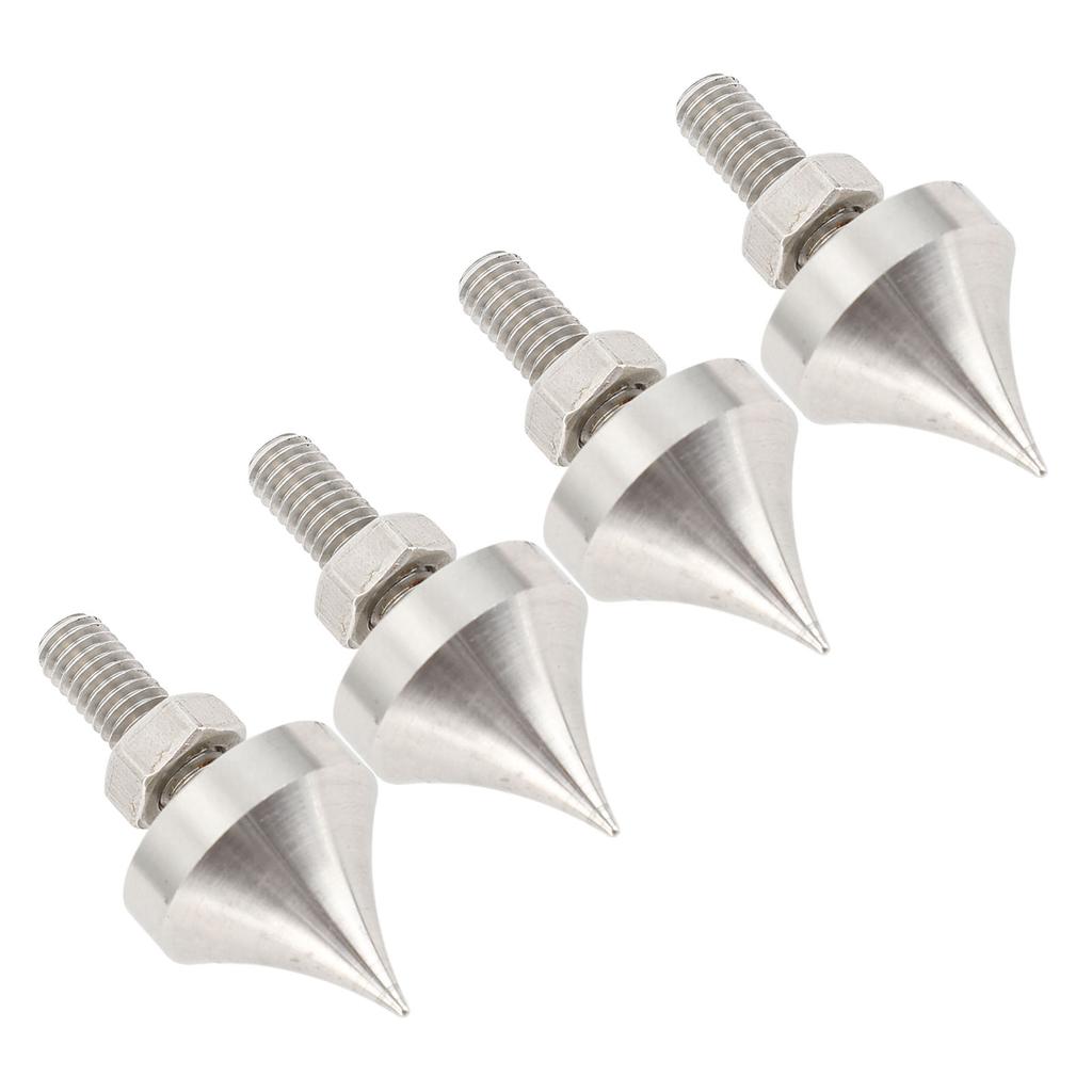 HiFi Speaker Spike Shockproof Stainless Steel Speaker Isolation Feet Spikes for Amplifier CD DVD Player 4pcs M6