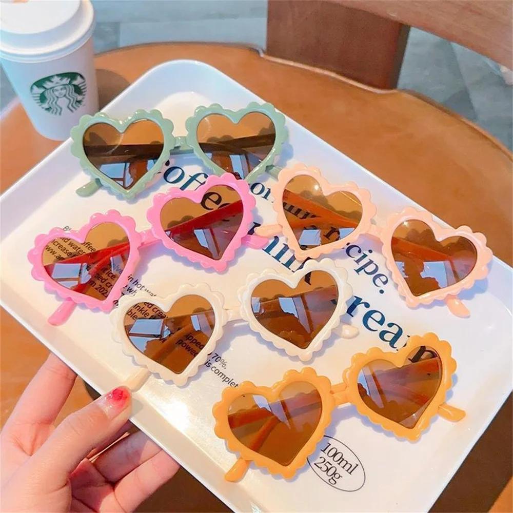 Cute Cartoon Heart Sunglasses Children Baby Sunglasses Boys Girls Uv400 Sun Glasses Shades Kids Gifts Fashion Party Eyeglasses
