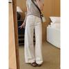 Da Ding's BC White Cow Dual Linen Cotton Wide-Leg Pants - Summer Relaxed Old Money Jeans