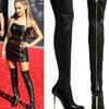 Big Size 34-43 Brand New Popular Lady Thin High Heels Boots Pointed Toe Thigh High Boots Women Party Sexy Shoes Woman