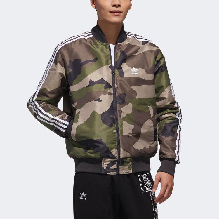 adidas originals REV Jacket Camouflage reversible Sports Black Men's DX4219