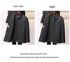 Men's Plus Velvet Turn-Down Collar Jacket for Middle-Aged and Elderly - Thick Autumn/Winter Business Coat