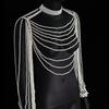 Handmade Pearl Finger and Shoulder Body Chain Costume Accessory