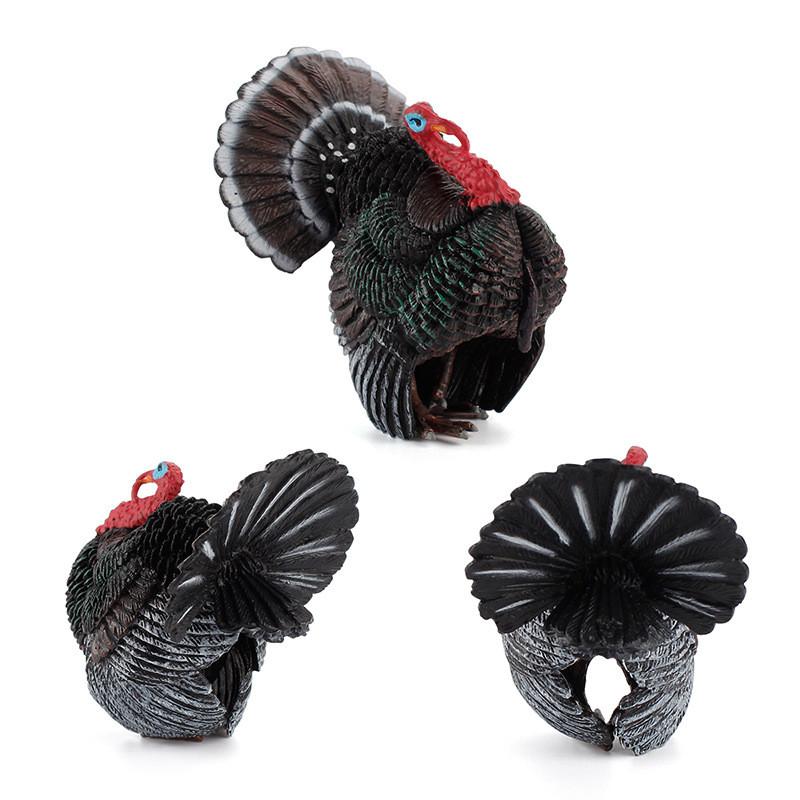 Farm Animal Pvc Model Set Of Rooster And Turkey For Childrens Early Education And Learning