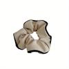 Ponytail Holder Hair Tie Elegant Black White Hair Scrunchies Milk Coffee Color Large Intestine Hair Ring Hair