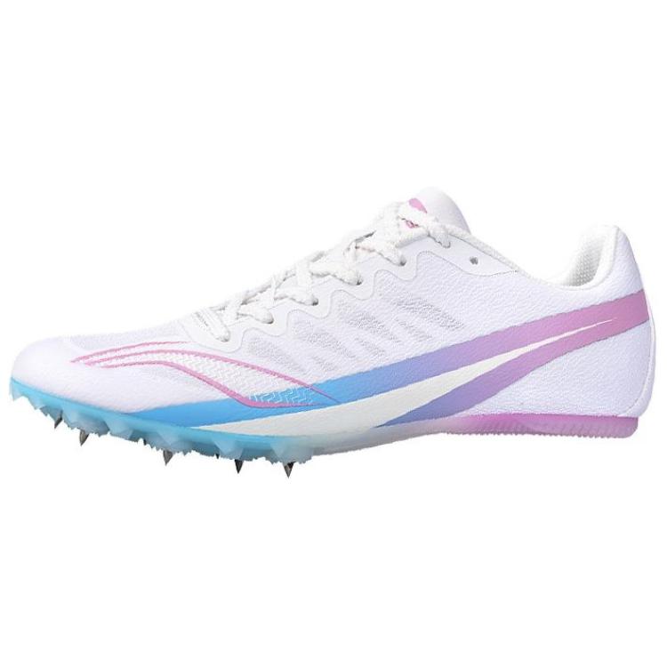 

Li-Ning Fashionable Comfortable Versatile Shock Absorbing Non-Slip Breathable Low-Top Training Running Shoes Unisex Sneakers White Pink Blue LJJT911-7 42⅓