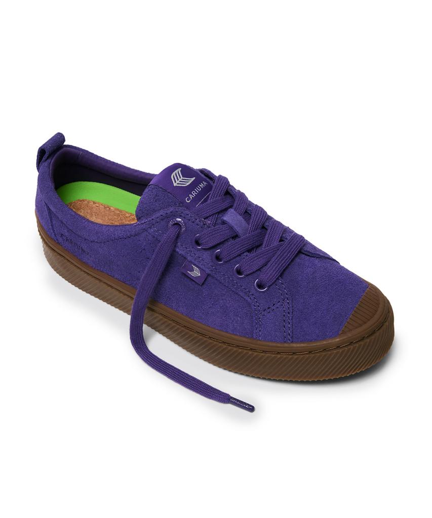Cariuma Oka Low Gum Sole Purple Suede