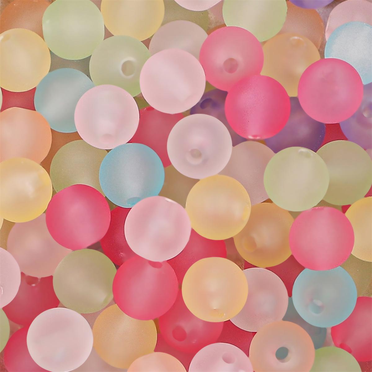 

8 мм/10 мм пластиковые акриловые бусины, матовые, прозрачные, свободные бусины для ожерелья, браслета, сделай сам, изготовление ювелирных изделий 8mm 115pcs разноцветный