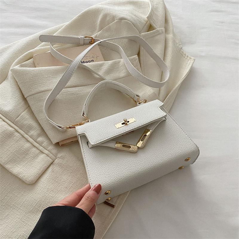 Retro Lässige Elegante Handtasche Damen 2024 Neue Koreanische Version Pendler Kleine Quadratische Tasche Mode Einzelne Umhängetasche