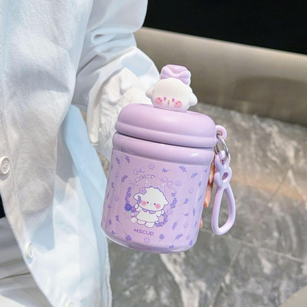 Titi Cat Cartoon Mini Thermos - Cute Portable Water Cup for Girls and Children