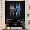Cchris Bbrown Rapper Diy Wall Tapestry For Living Room Home Dorm Decor Wall Art Decor