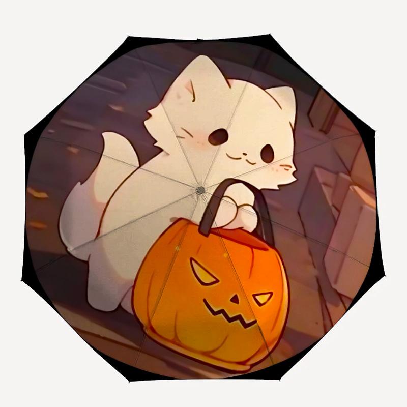 

1PC Halloween Kitten Automatic Opening And Closing, Sturdy Iron Frame, Portable Folding Design, Suitable For Men And Women In All Seasons30