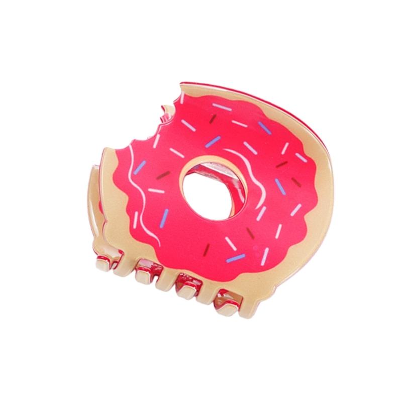 Kleurrijk Dessert Thema Haarklem Sterke Grip Veerclip Voor Dik Fijn Haar Koreaanse Styling Accessoire voor Vrouwen Dagelijkse Kleding