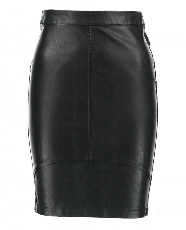 

ГОРЯЧАЯ женская юбка черная ручная работа из натуральной кожи ягненка формальная стильная модная мягкая посадка 3XL чёрный
